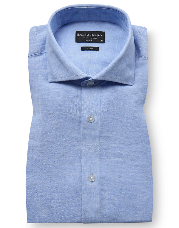 BS Antonelli Casual Modern Fit Skjorta - Light Blue