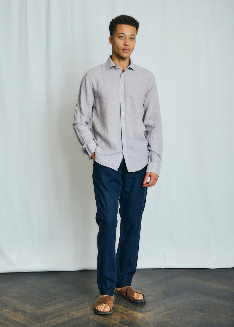 BS Antonelli Casual Modern Fit Skjorta - Light Grey