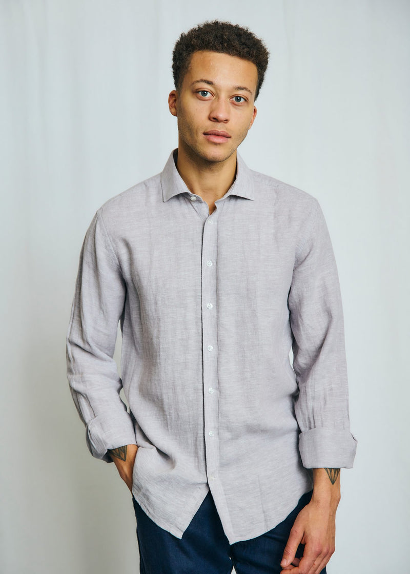 BS Antonelli Casual Modern Fit Skjorta - Light Grey