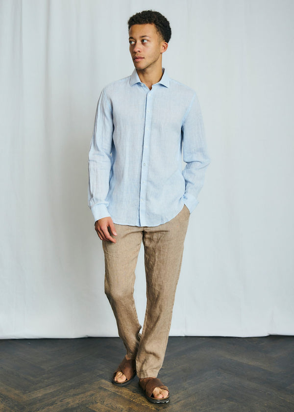 BS Antonelli Casual Modern Fit Skjorta - Sky