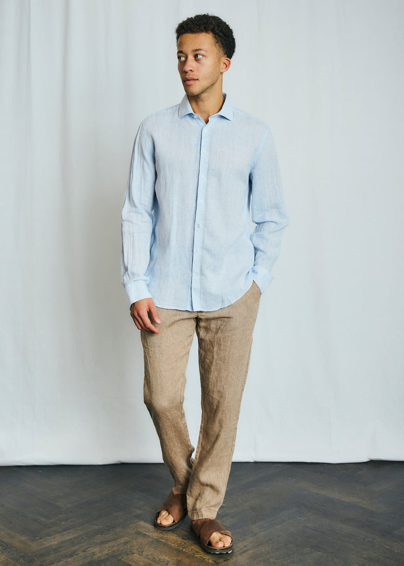 BS Antonelli Casual Modern Fit Skjorta - Sky