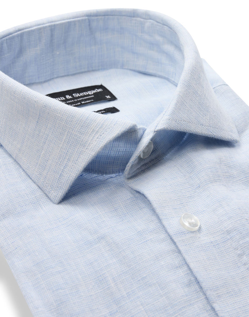 BS Antonelli Casual Modern Fit Skjorta - Sky