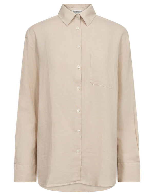 BS Aglaia Regular Fit Skjorta - Sand