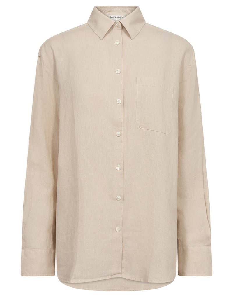 BS Aglaia Regular Fit Skjorta - Sand
