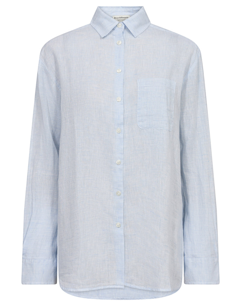 BS Aglaia Regular Fit Skjorta - Sky