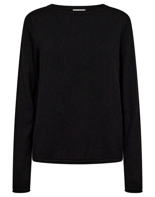 BS Ophelia Regular Fit Stickat - Black