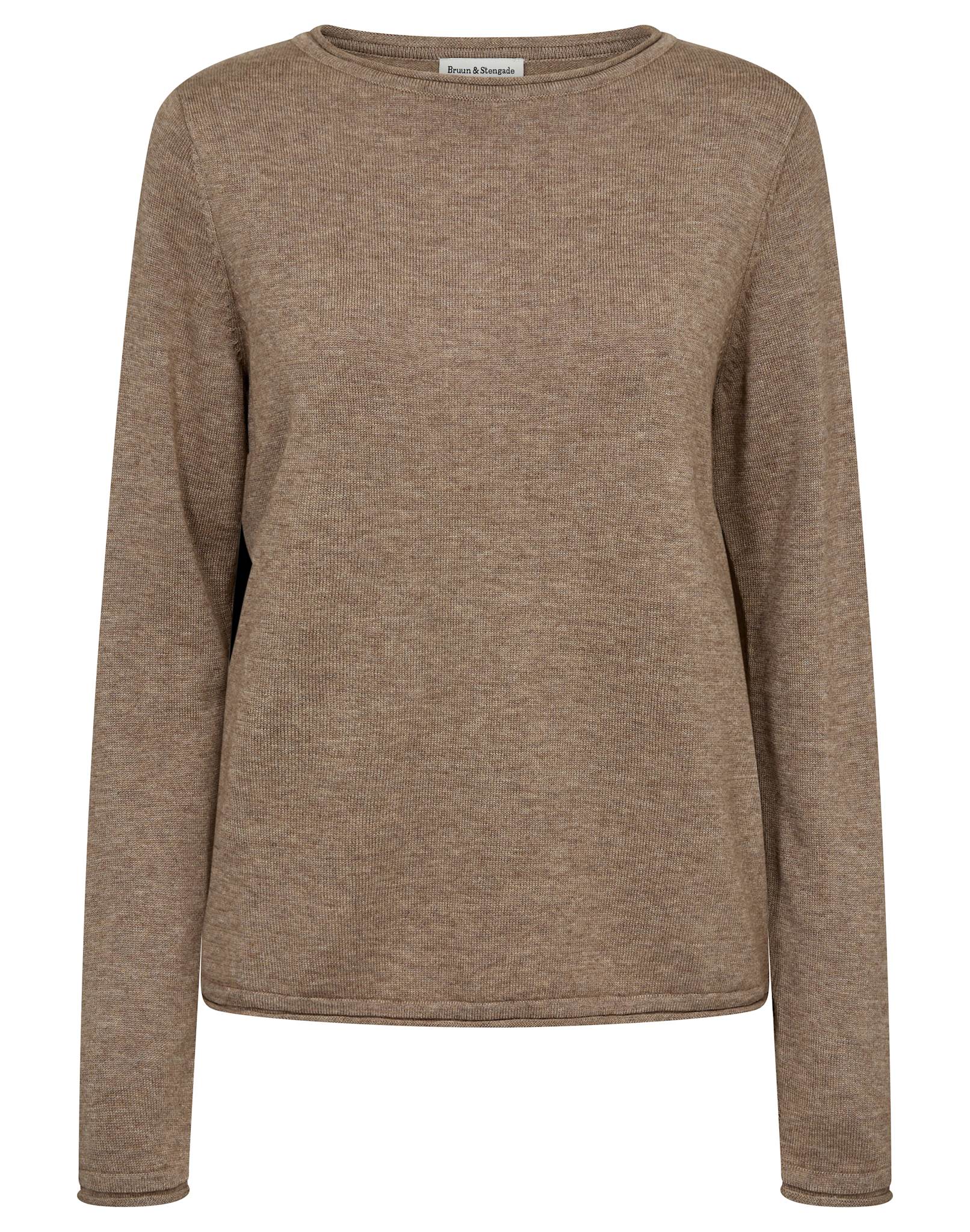 BS Ophelia Regular Fit Stickat - Brown