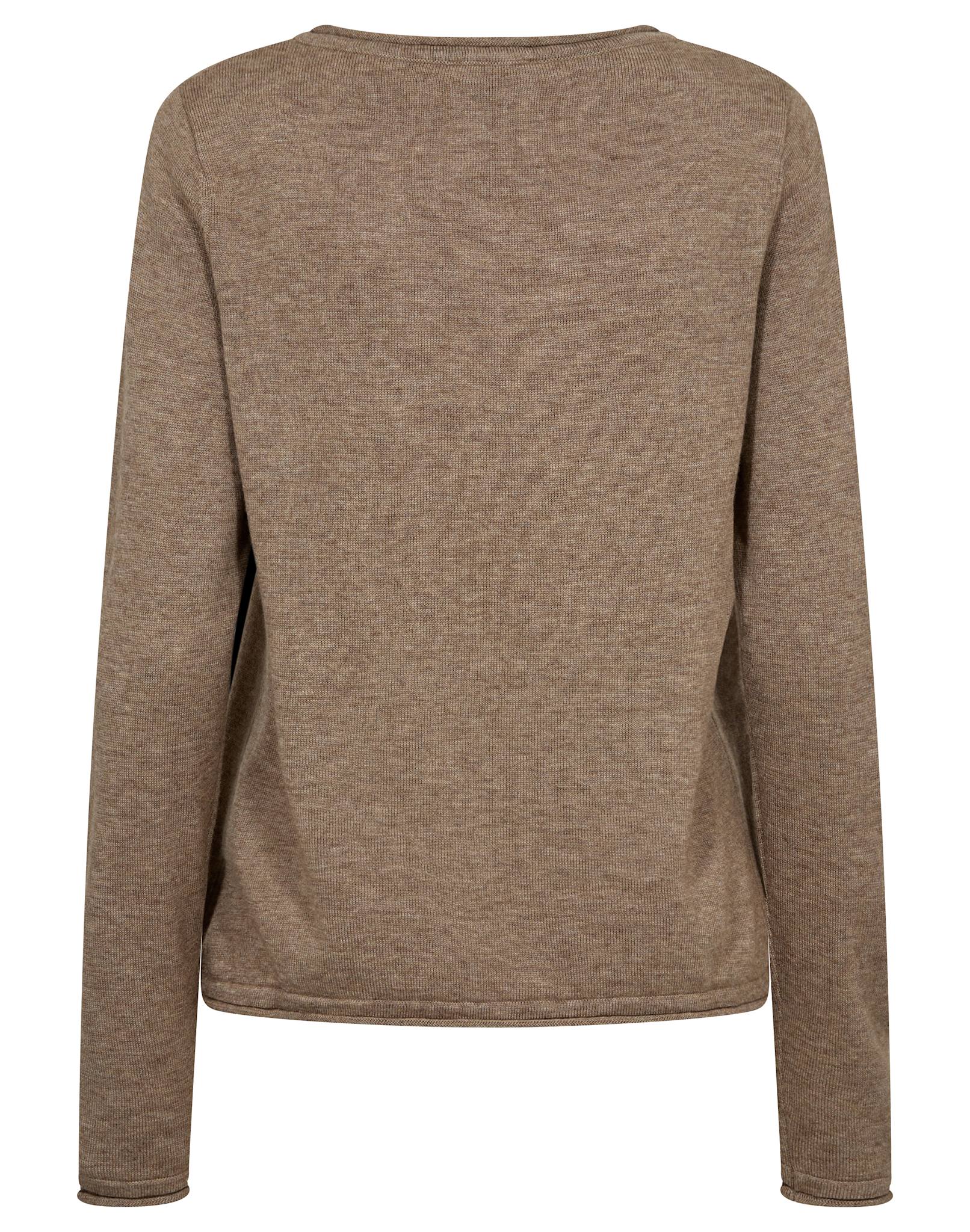 BS Ophelia Regular Fit Stickat - Brown