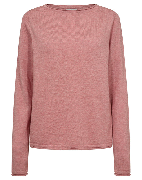BS Ophelia Regular Fit Stickat - Dusty Pink
