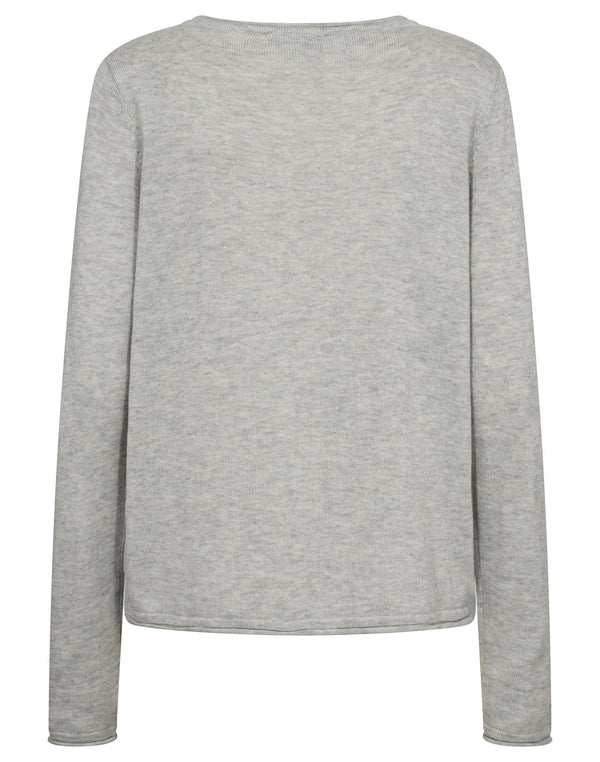 BS Ophelia Regular Fit Stickat - Grey