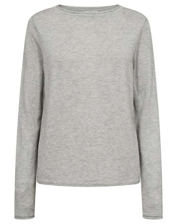BS Ophelia Regular Fit Stickat - Grey