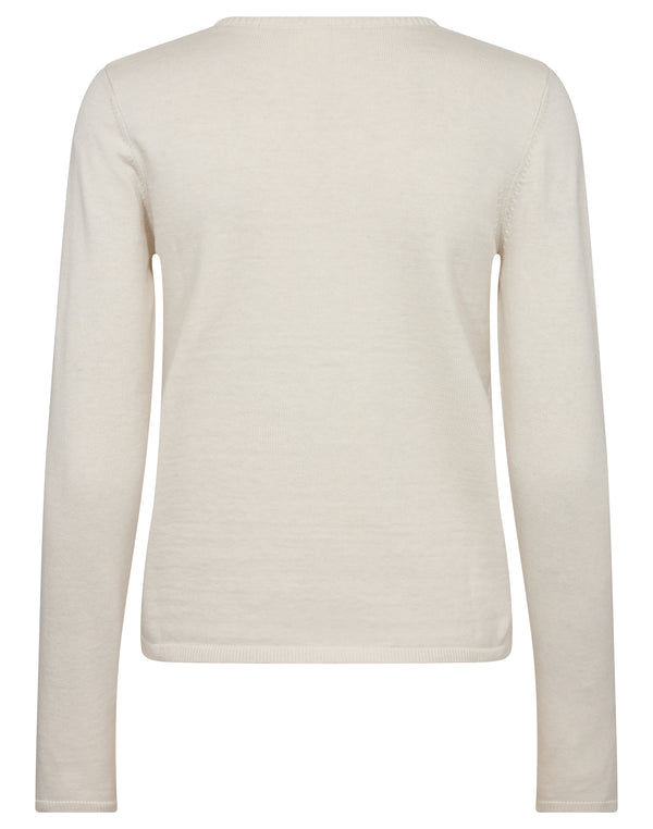 BS Melina Regular Fit Stickat - Off White