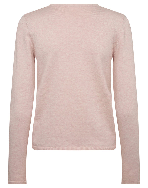 BS Melina Regular Fit Stickat - Rose