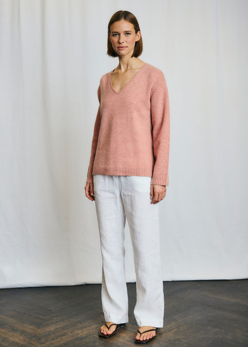 BS Loanna Regular Fit Stickat - Dusty Pink