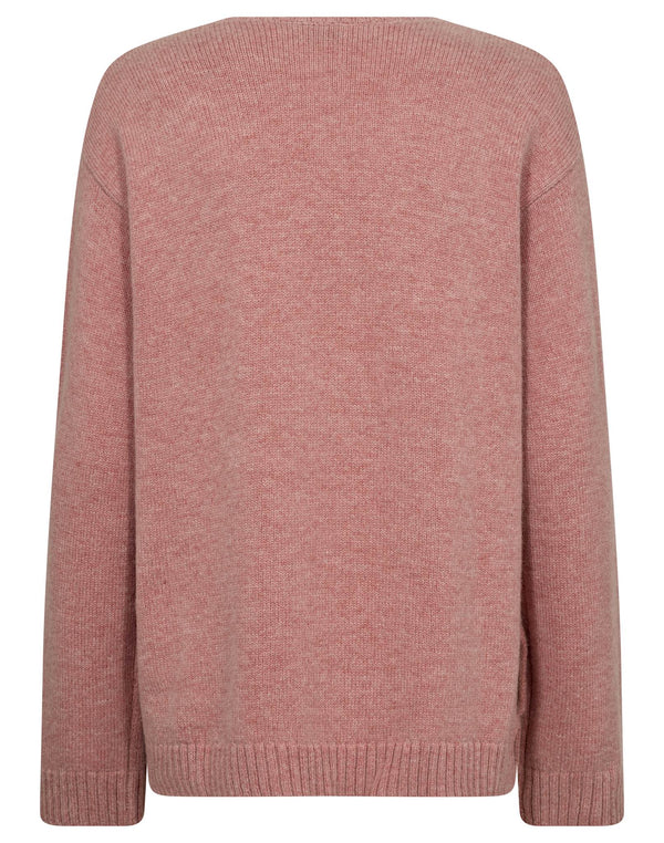 BS Loanna Regular Fit Stickat - Dusty Pink