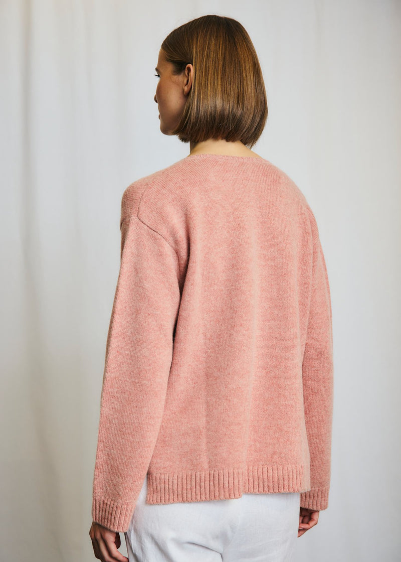 BS Loanna Regular Fit Stickat - Dusty Pink