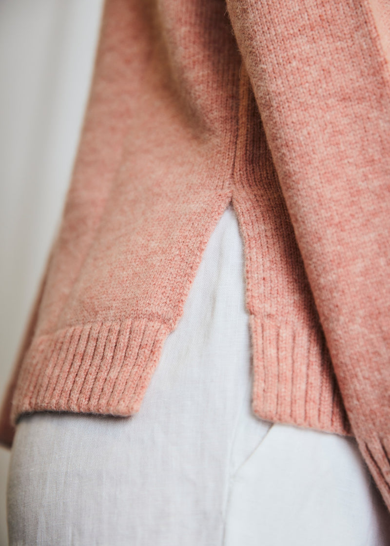 BS Loanna Regular Fit Stickat - Dusty Pink