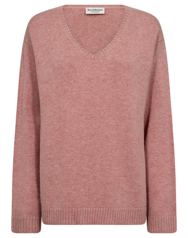 BS Loanna Regular Fit Stickat - Dusty Pink