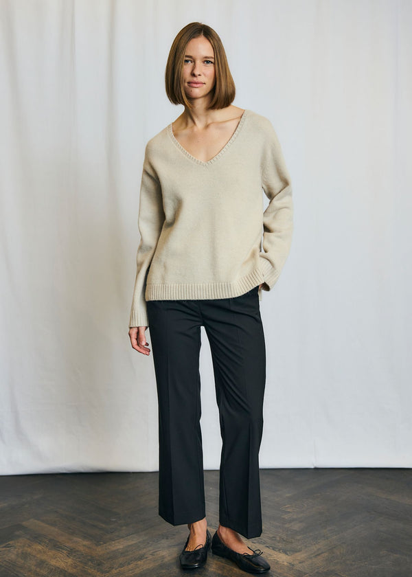 BS Loanna Regular Fit Stickat - Sand