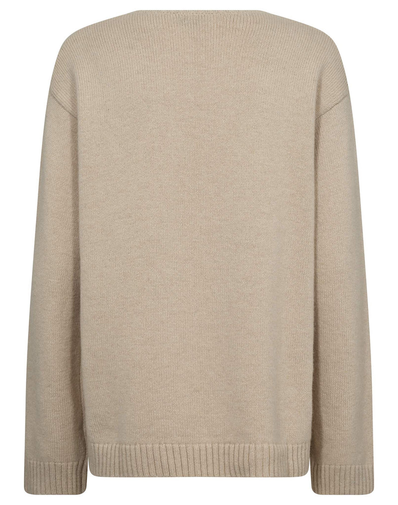 BS Loanna Regular Fit Stickat - Sand