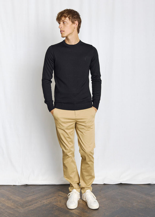 BS Jupiter Regular Fit Stickat - Black