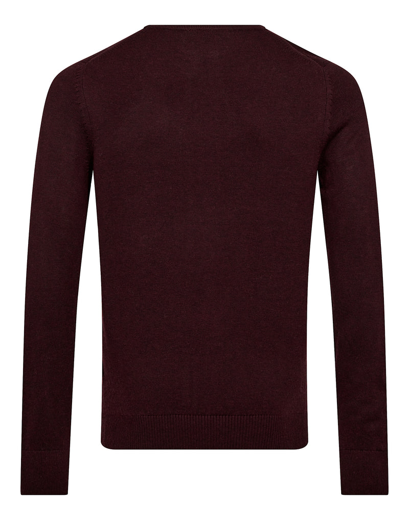 BS Jupiter Regular Fit Stickat - Bordeaux