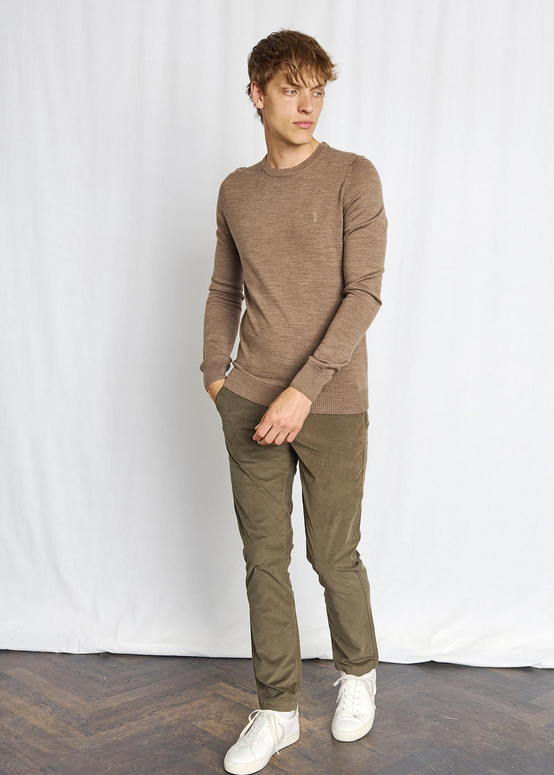 BS Jupiter Regular Fit Stickat - Brown