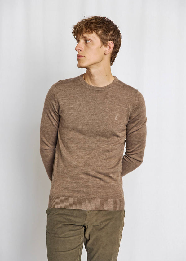 BS Jupiter Regular Fit Stickat - Brown
