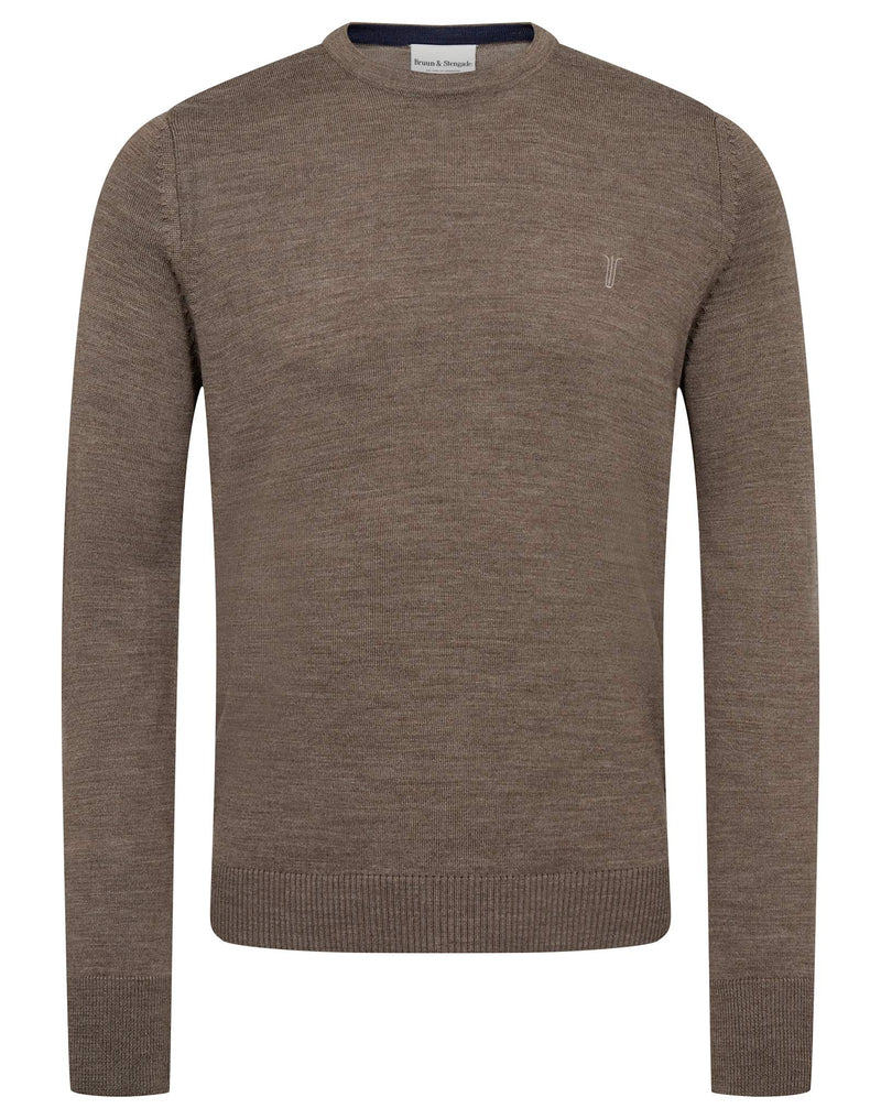BS Jupiter Regular Fit Stickat - Brown