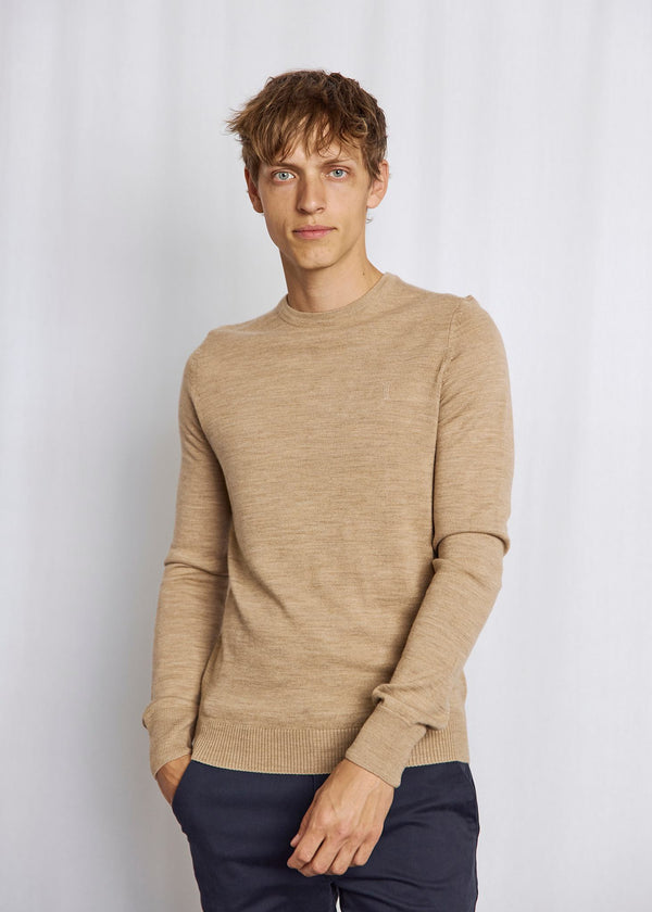 BS Jupiter Regular Fit Stickat - Light Brown