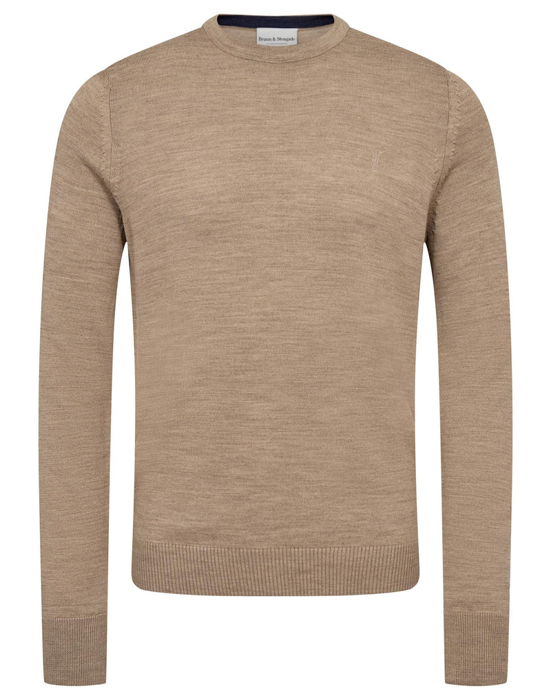 BS Jupiter Regular Fit Stickat - Light Brown