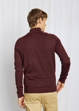 BS Pelle Regular Fit Stickat - Bordeaux