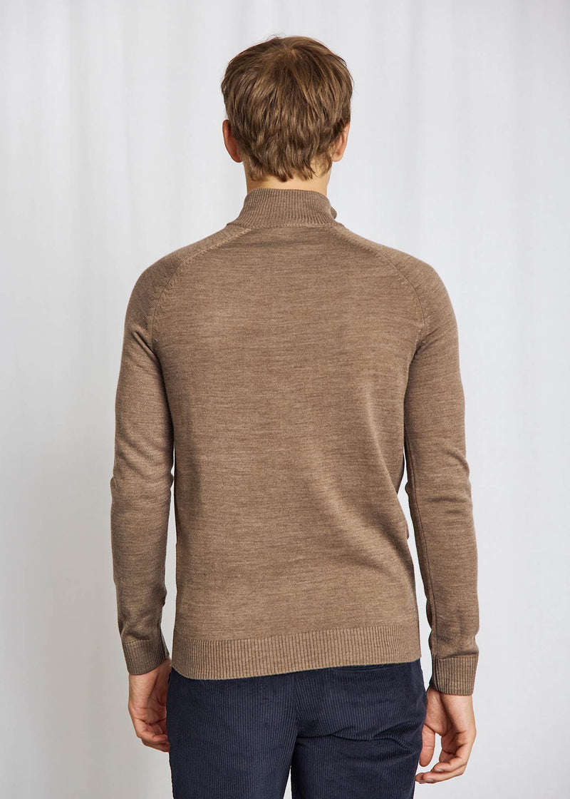 BS Pelle Regular Fit Stickat - Brown