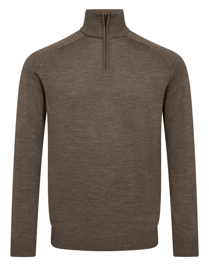 BS Pelle Regular Fit Stickat - Brown