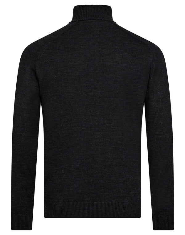 BS Pelle Regular Fit Stickat - Charcoal