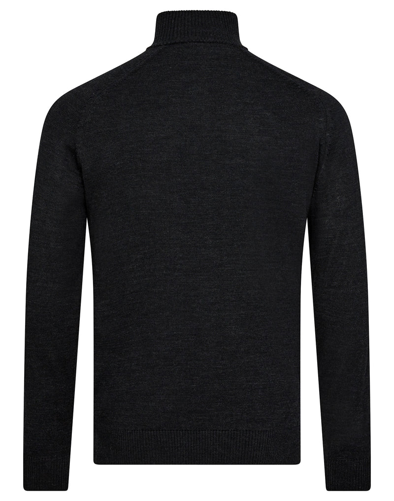 BS Pelle Regular Fit Stickat - Charcoal
