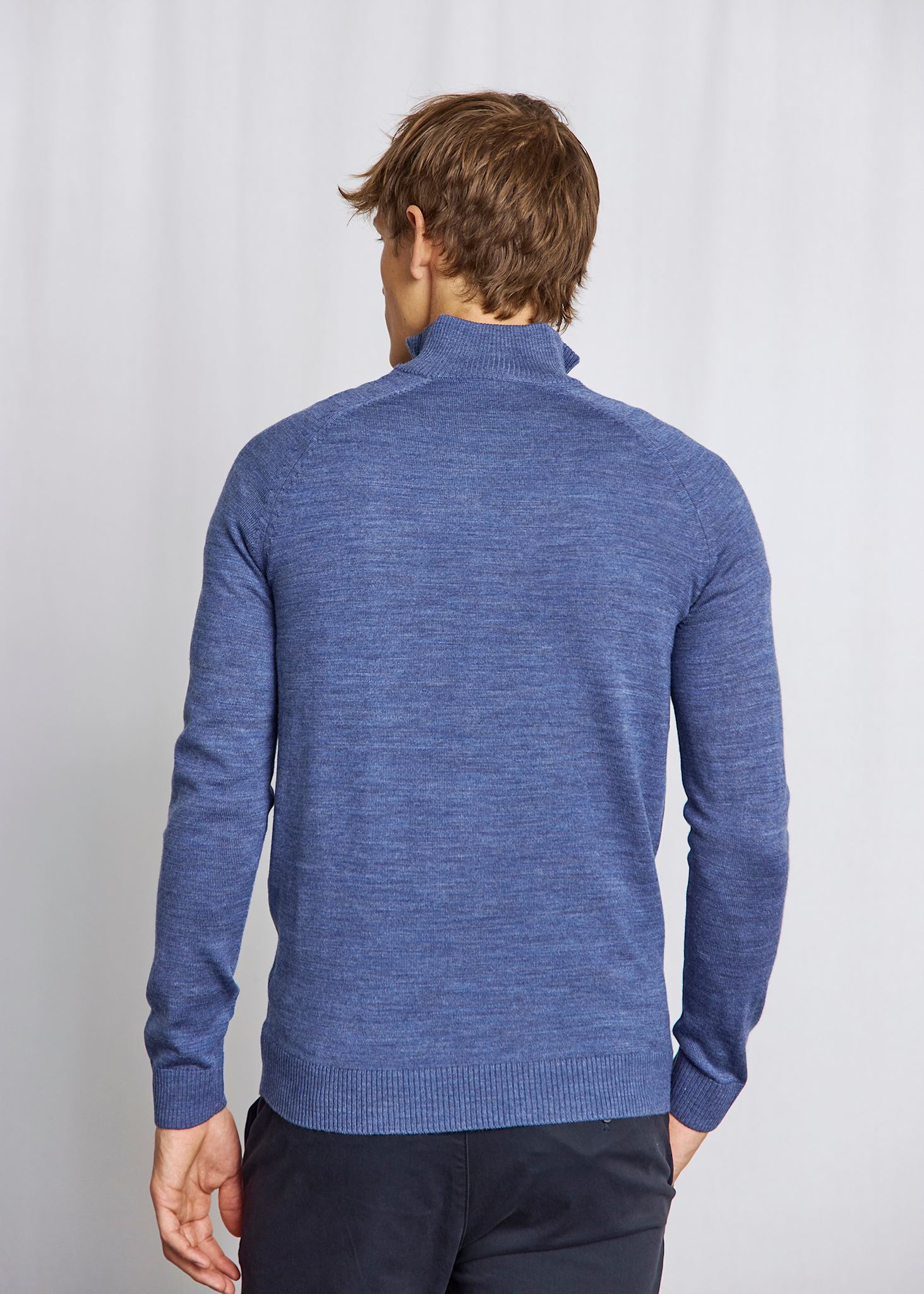 BS Pelle Regular Fit Stickat - Ocean