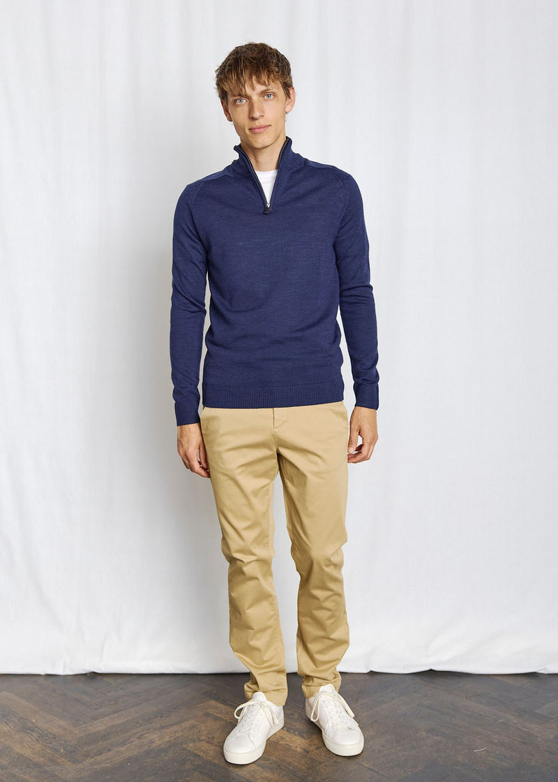 BS Pelle Regular Fit Stickat - Thunder