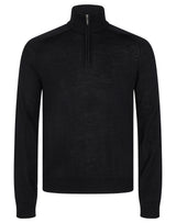 BS Pelle Regular Fit Stickat - Black