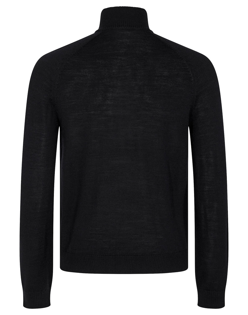 BS Pelle Regular Fit Stickat - Black