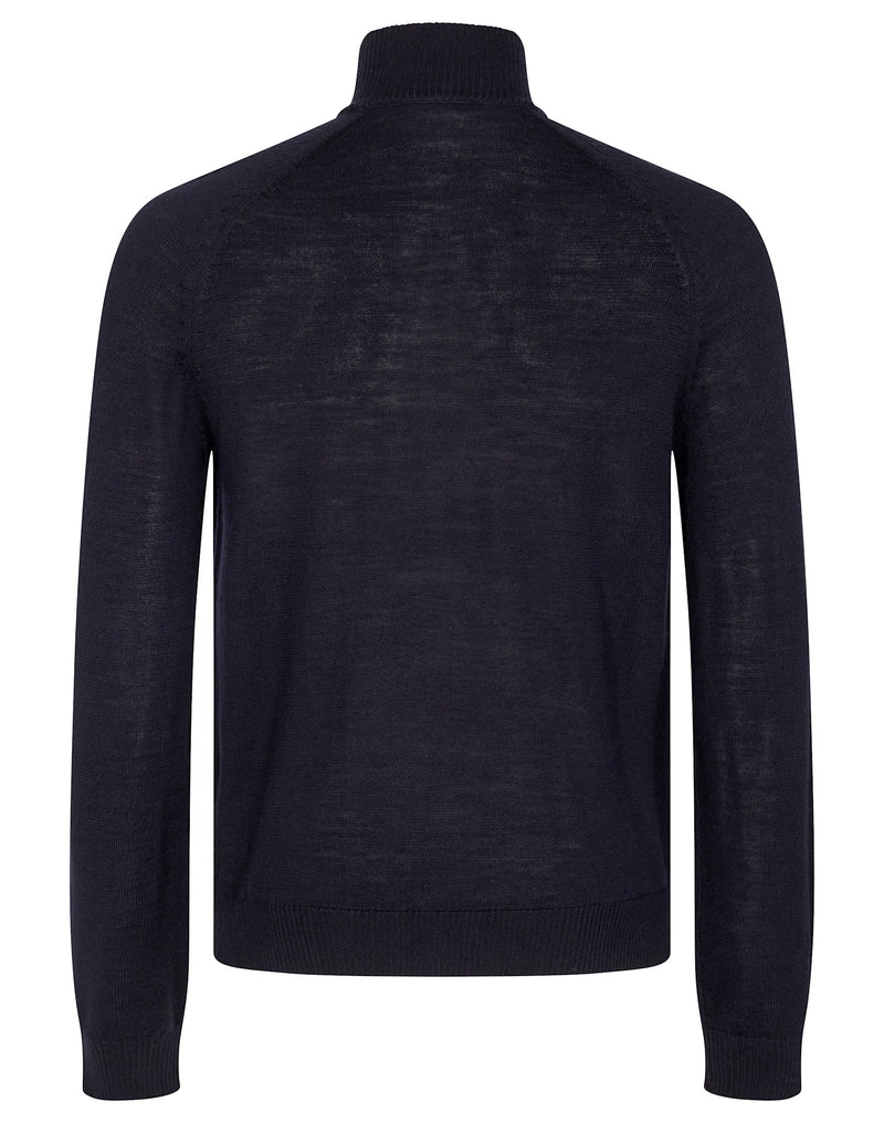 BS Pelle Regular Fit Stickat - Navy