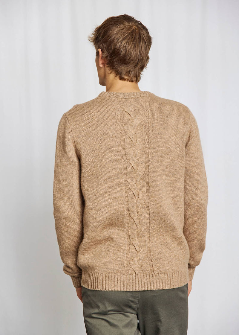 BS Tormod Regular Fit Stickat - Brown