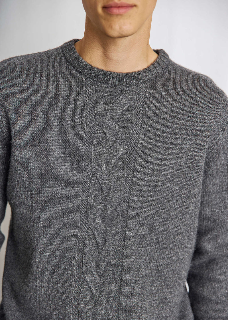 BS Tormod Regular Fit Stickat - Grey