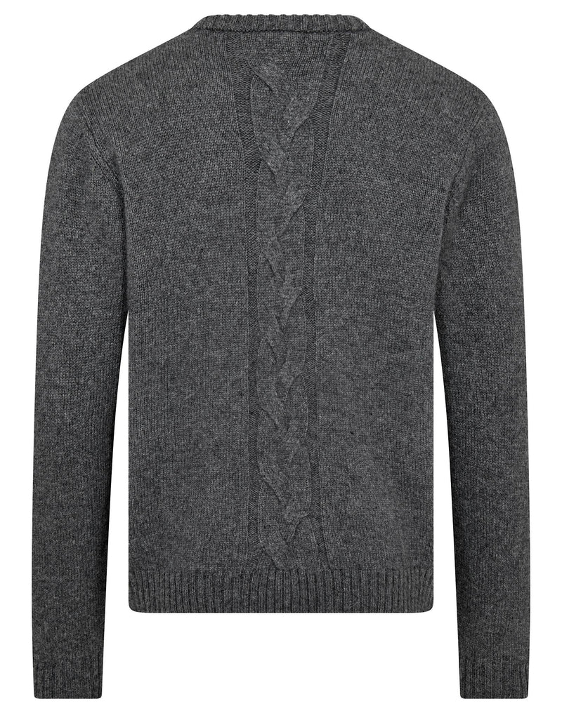 BS Tormod Regular Fit Stickat - Grey