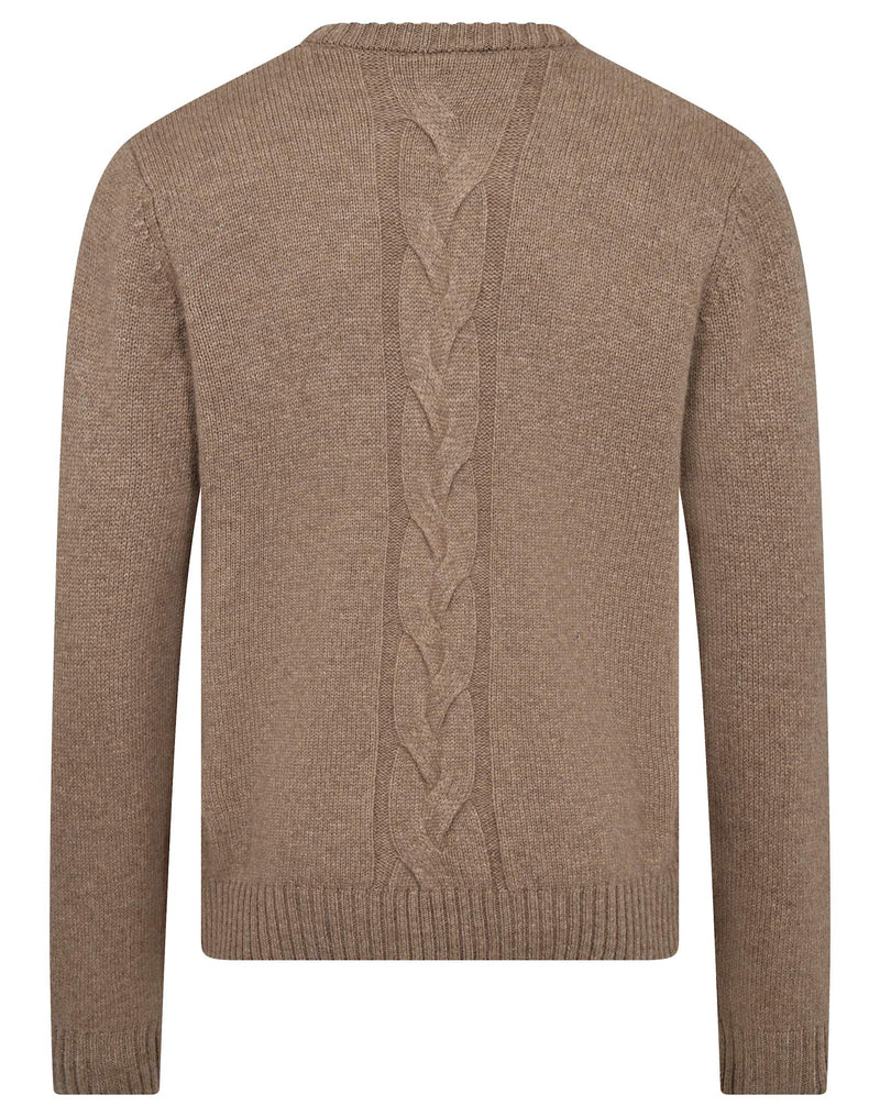 BS Tormod Regular Fit Stickat - Brown