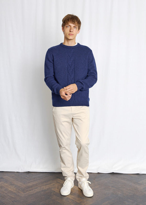BS Tormod Regular Fit Stickat - Thunder