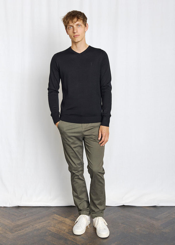 BS Uranus Regular Fit Stickat - Black