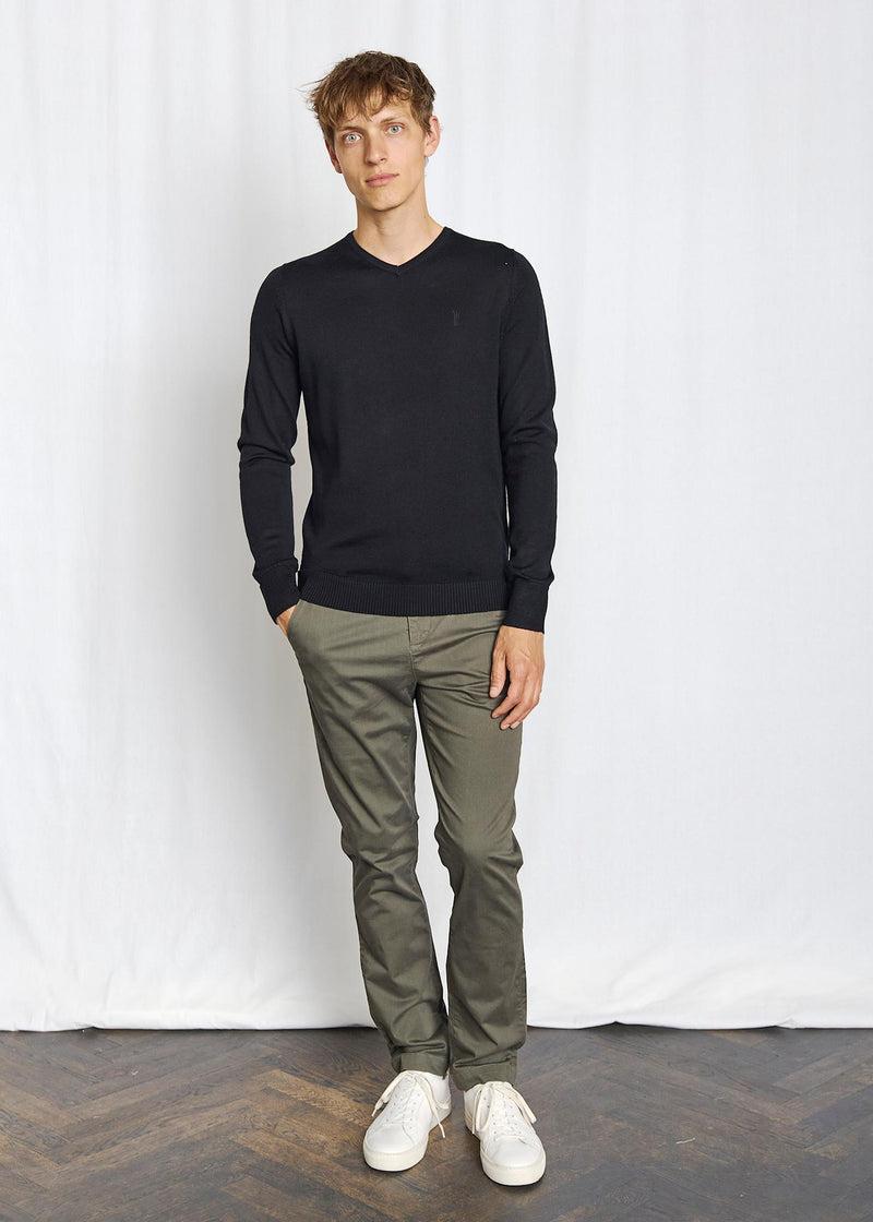 BS Uranus Regular Fit Stickat - Black