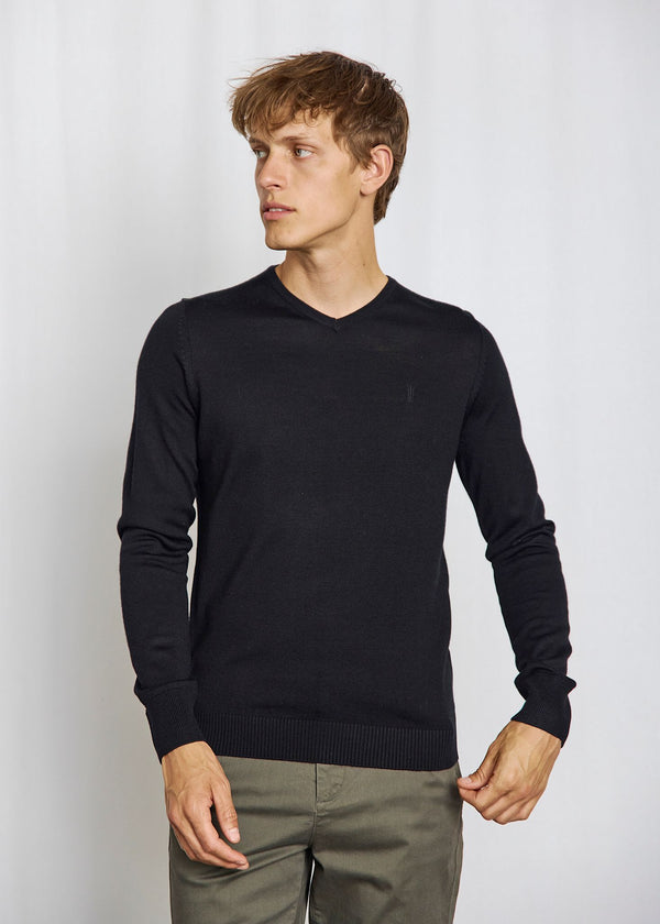 BS Uranus Regular Fit Stickat - Black