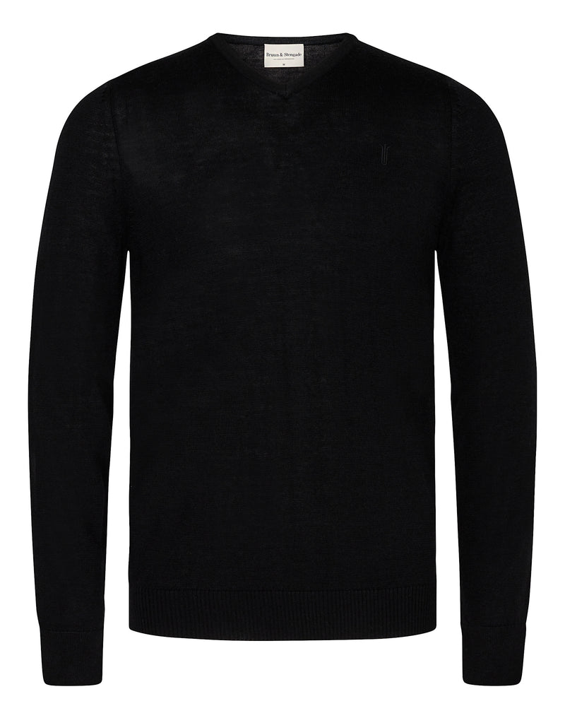 BS Uranus Regular Fit Stickat - Black